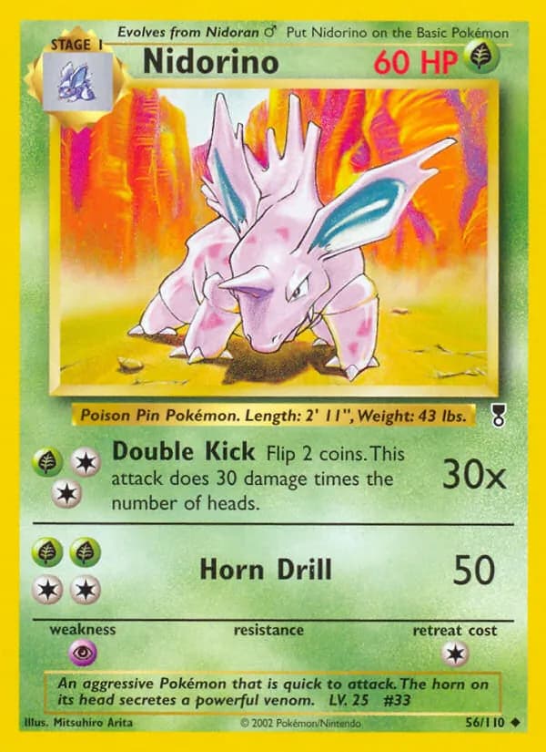 Nidorino card in English