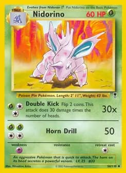 Nidorino card in English