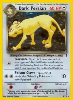 Dark Persian card in English