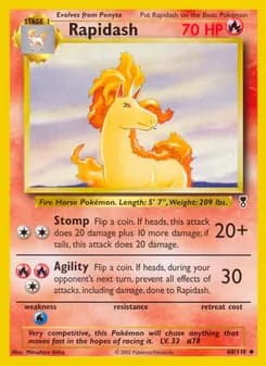 Rapidash card in English