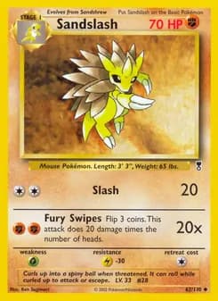 Sandslash card in English
