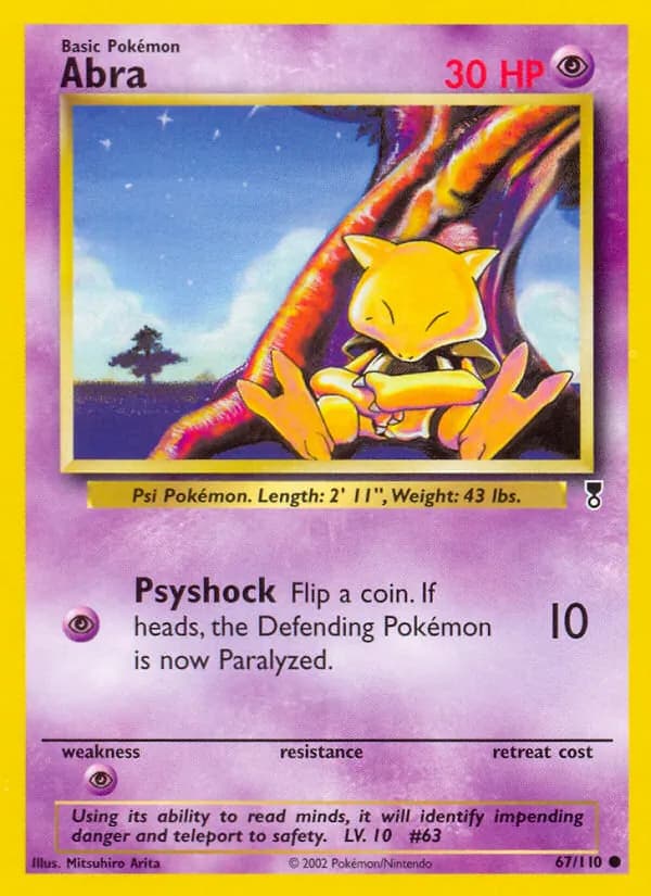 Abra card in English