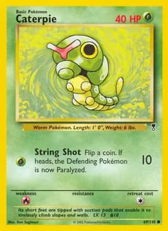 Caterpie card in English