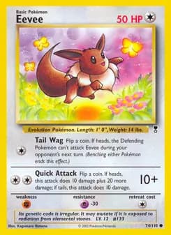 Eevee card in English