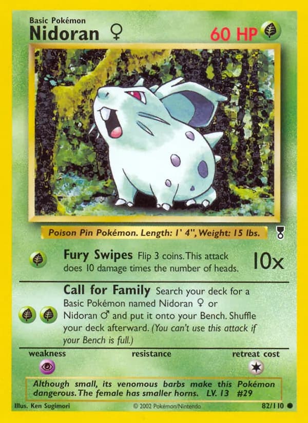 Nidoran♀ card in English