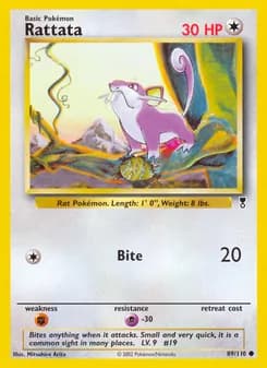 Rattata card in English