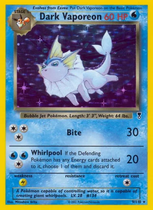 Dark Vaporeon card in English