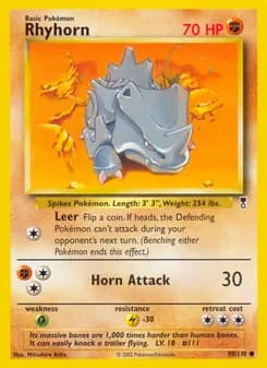Rhyhorn card in English