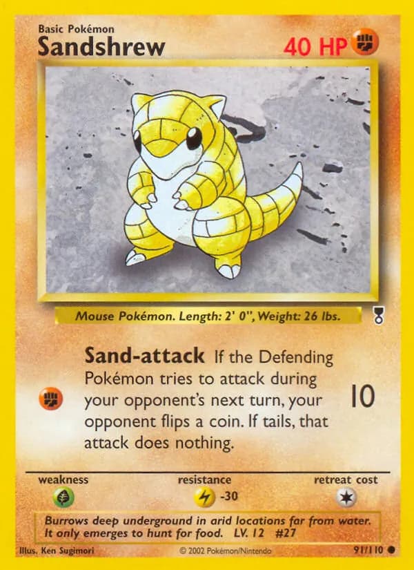 Sandshrew card in English