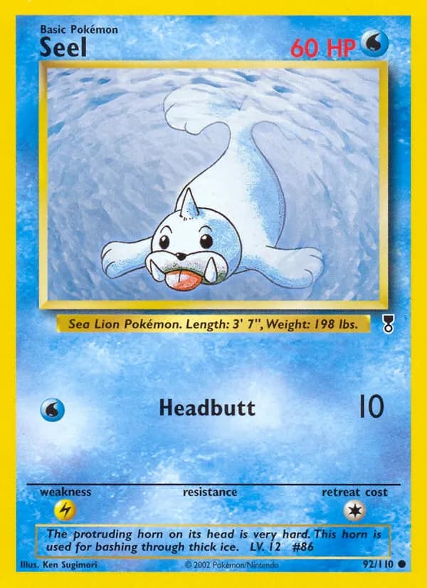 Seel card in English