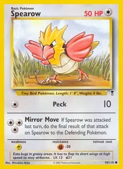 Spearow card in English