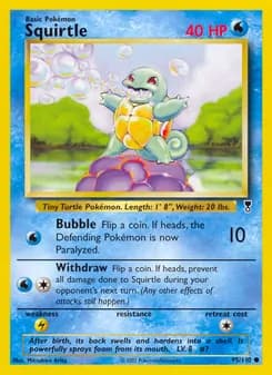 Squirtle card in English