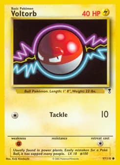 Voltorb card in English