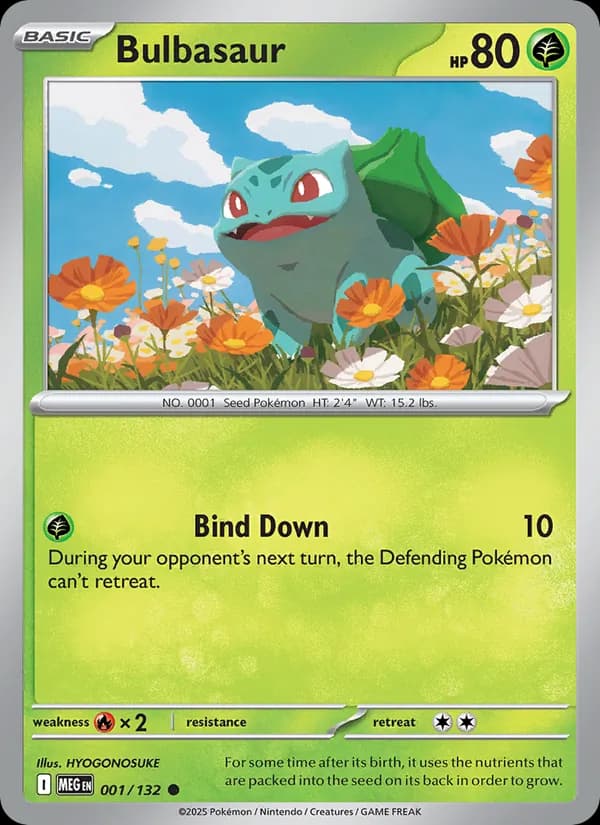 Bulbasaur card in English
