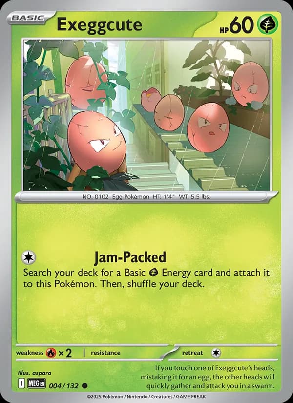 Exeggcute card in English