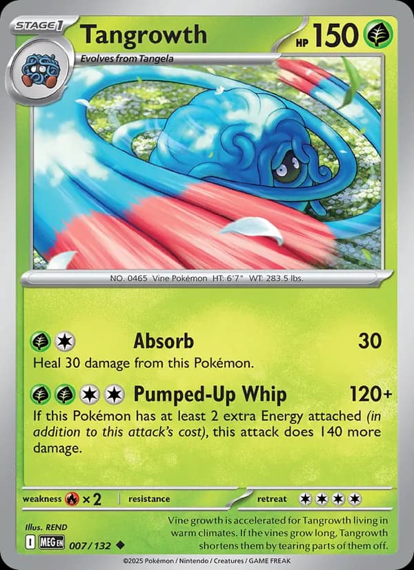 Tangrowth card in English
