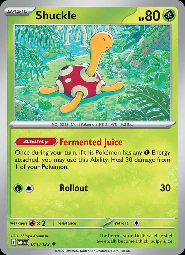 Shuckle card in English