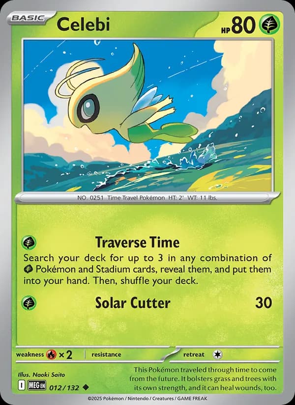 Celebi card in English