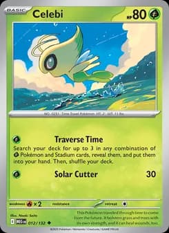Celebi card in English