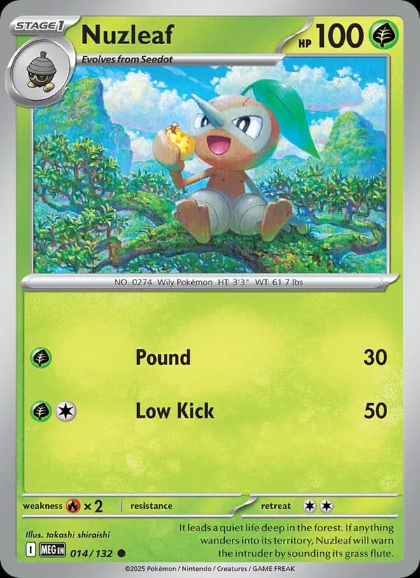 Nuzleaf card in English