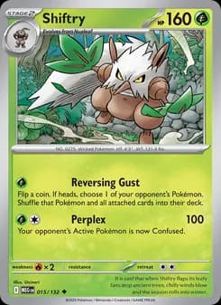 Shiftry card in English