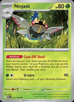 Ninjask card in English