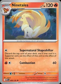 Ninetales card in English