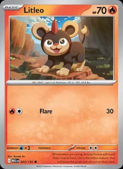 Litleo card in English