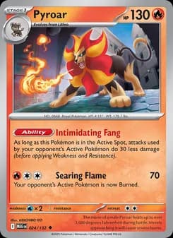 Pyroar card in English