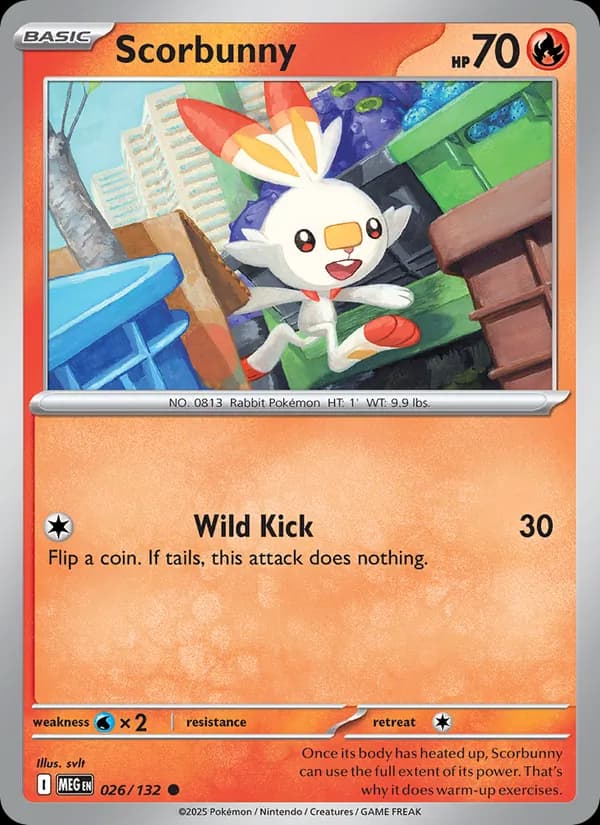 Scorbunny card in English