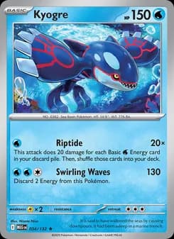Kyogre card in English