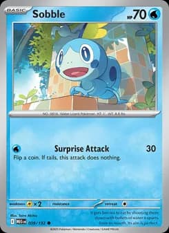 Sobble card in English
