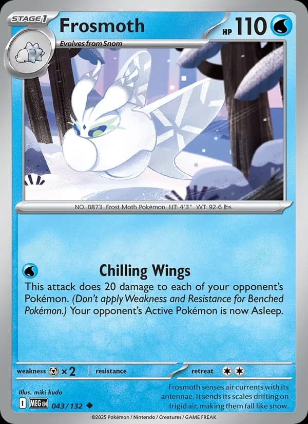 Frosmoth card in English