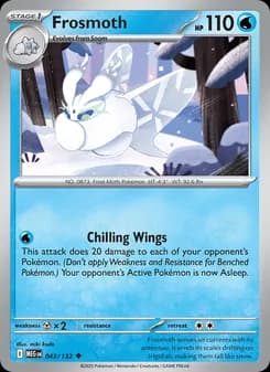 Frosmoth card in English