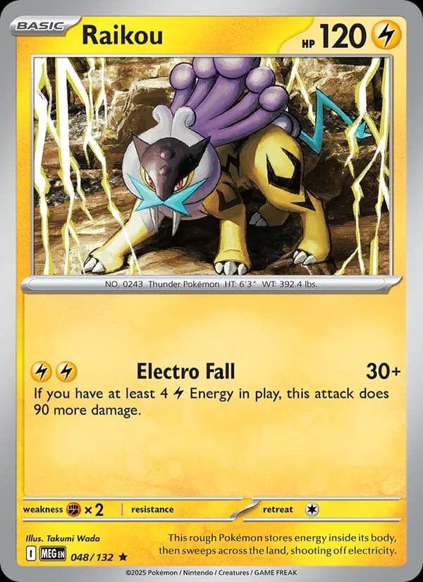 Raikou card in English