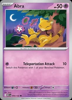 Abra card in English