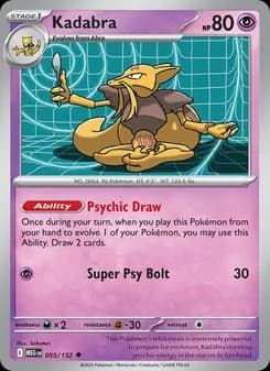 Kadabra card in English