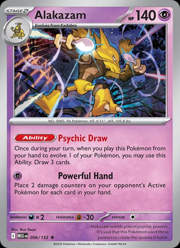 Alakazam card in English
