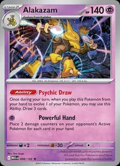 Alakazam card in English