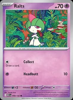 Ralts card in English