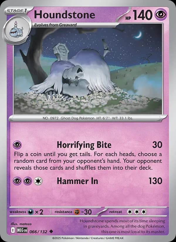 Houndstone card in English
