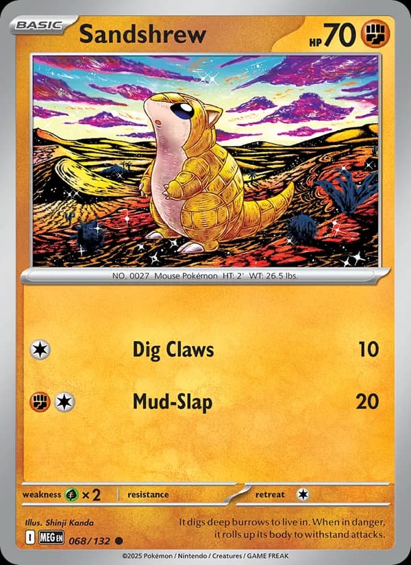 Sandshrew card in English