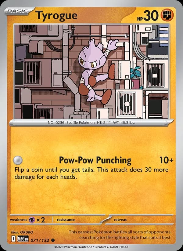 Tyrogue card in English