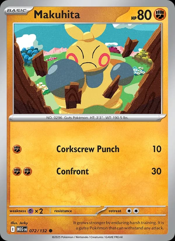 Makuhita card in English
