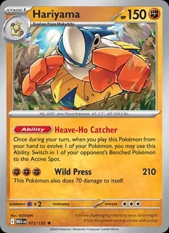 Hariyama card in English