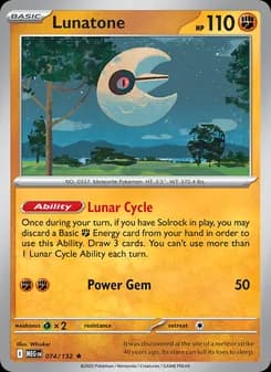 Lunatone card in English