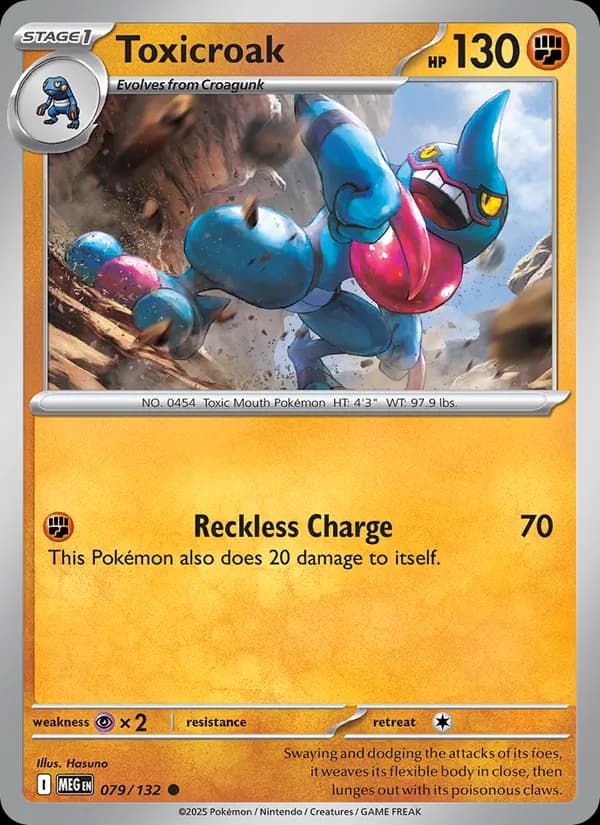Toxicroak card in English