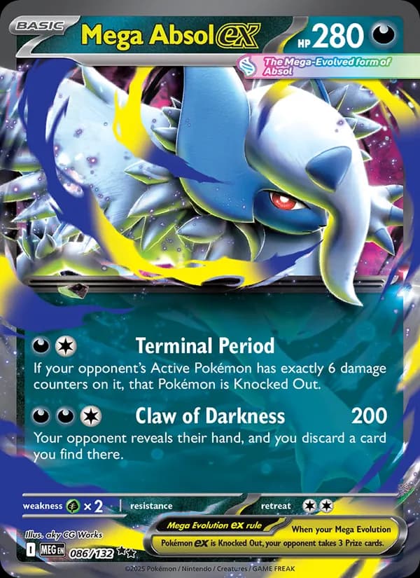 Mega Absol ex card in English