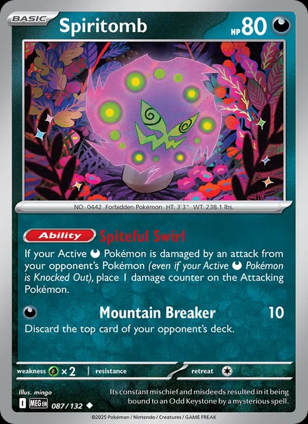 Spiritomb card in English