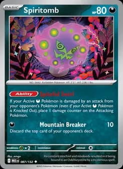 Spiritomb card in English
